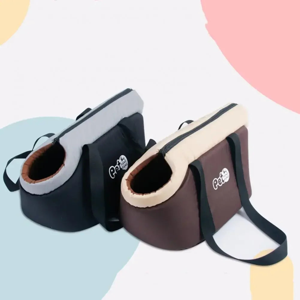 Portable Shoulder Handbag for Pet, Foldable Pet Bag, Dog Bag, Cat Bag, Oxford Cloth Outcrop, Breathable