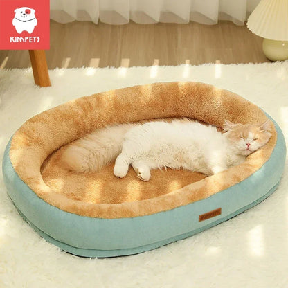 Kimpets lit pour chat chien lit pour animaux de compagnie chenil antidérapant hiver chaud petit chien chenil dormir supprimé lavé doux chiot coussin chat fournitures