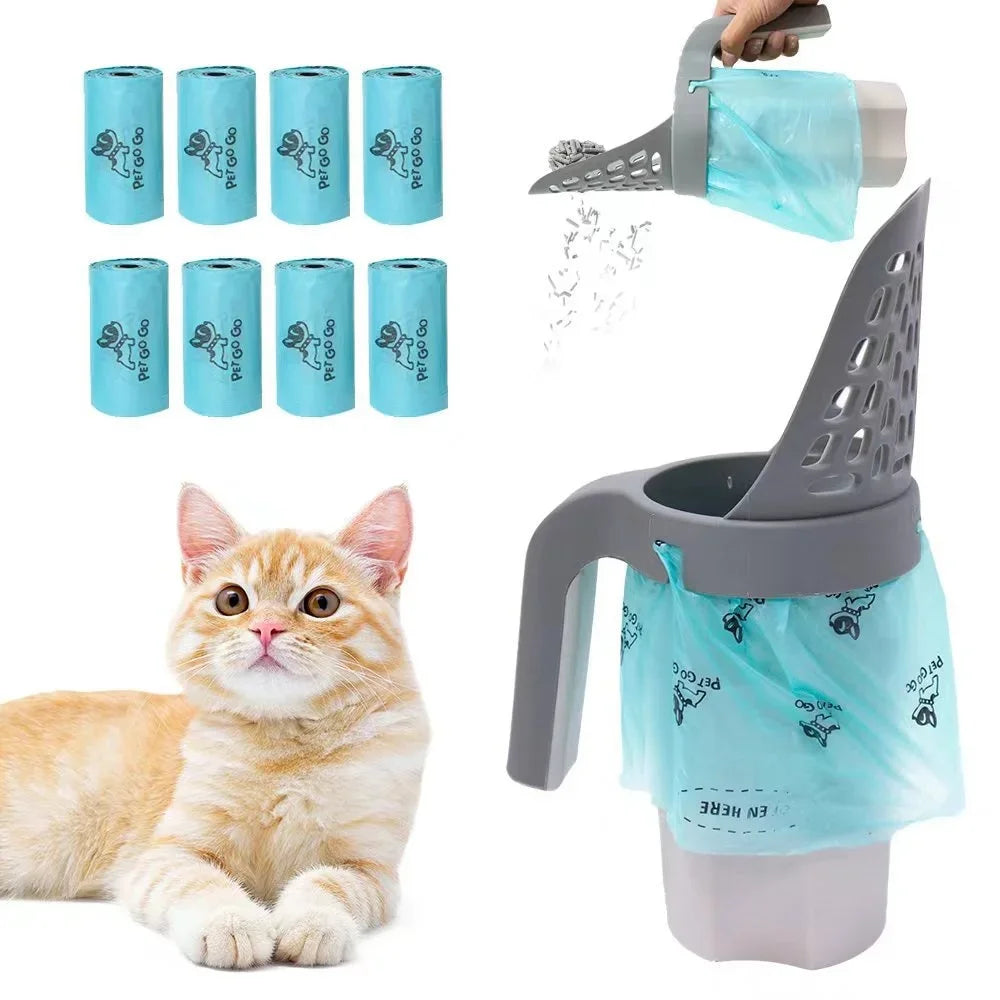 Pelle à ordures pour animaux de compagnie, collecteur de déchets de toilette, livres filtrants, fournitures et accessoires, poubelle pour chat