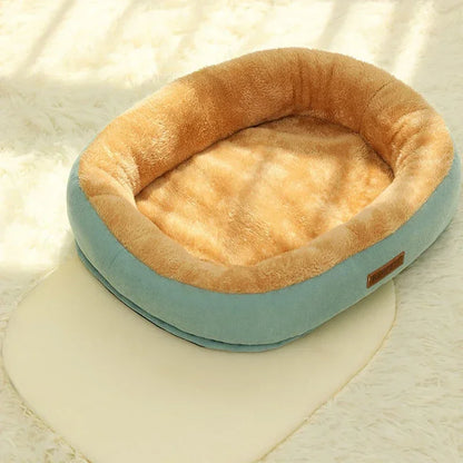 Kimpets lit pour chat chien lit pour animaux de compagnie chenil antidérapant hiver chaud petit chien chenil dormir supprimé lavé doux chiot coussin chat fournitures